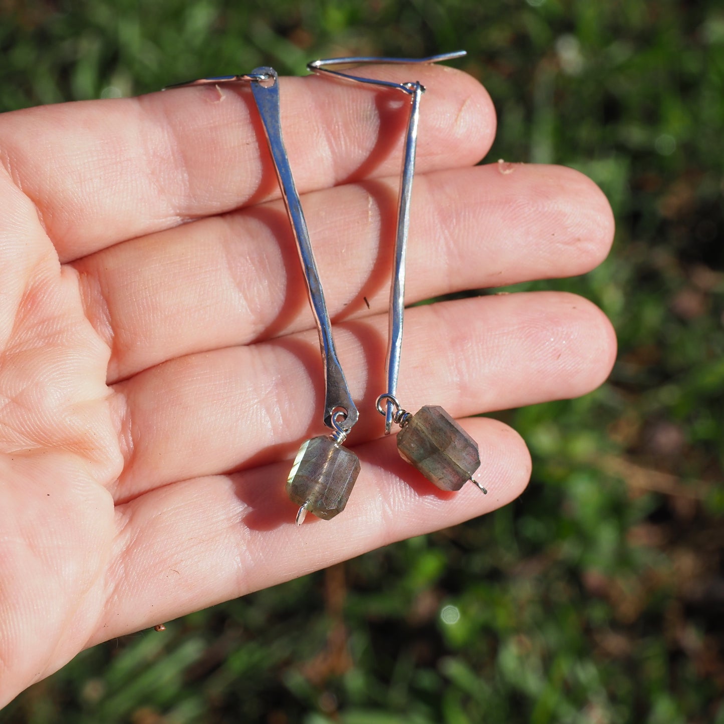 Labradorite Driftwood Earrings