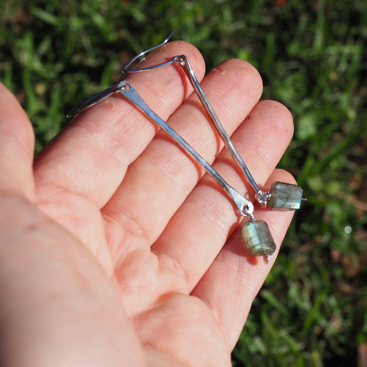 Labradorite Driftwood Earrings