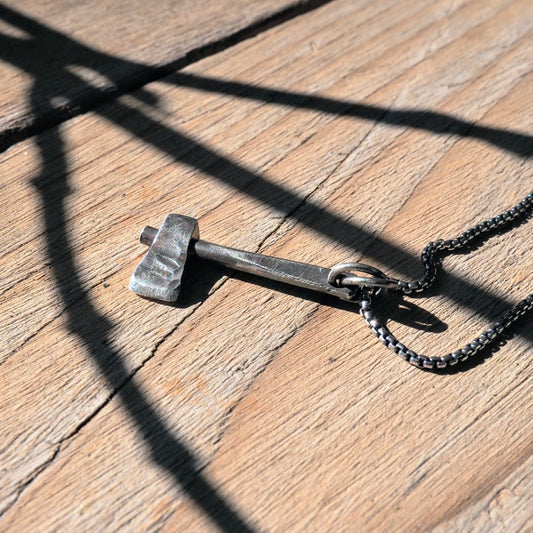 Silver Hatchet Necklace