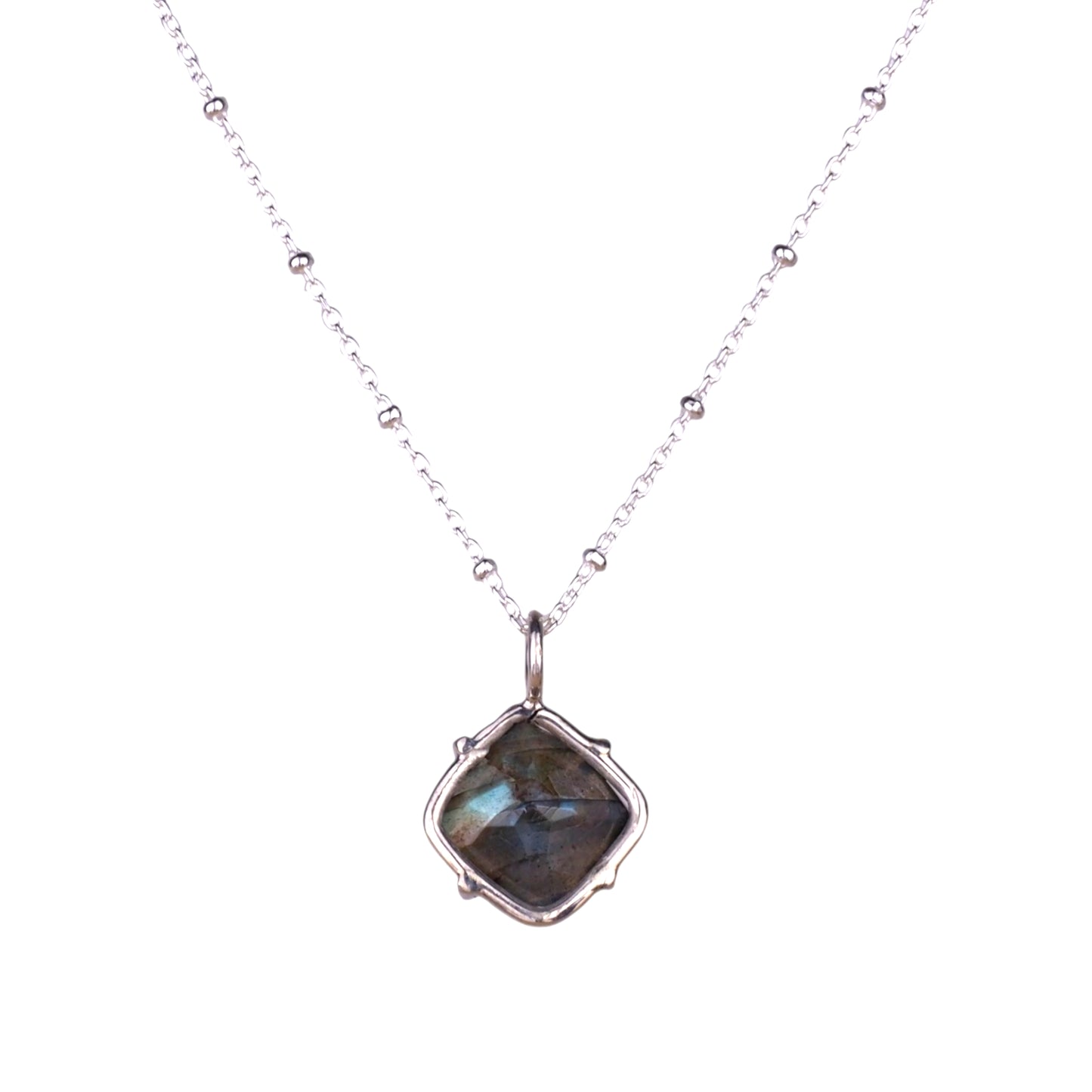 Blue Window Necklace
