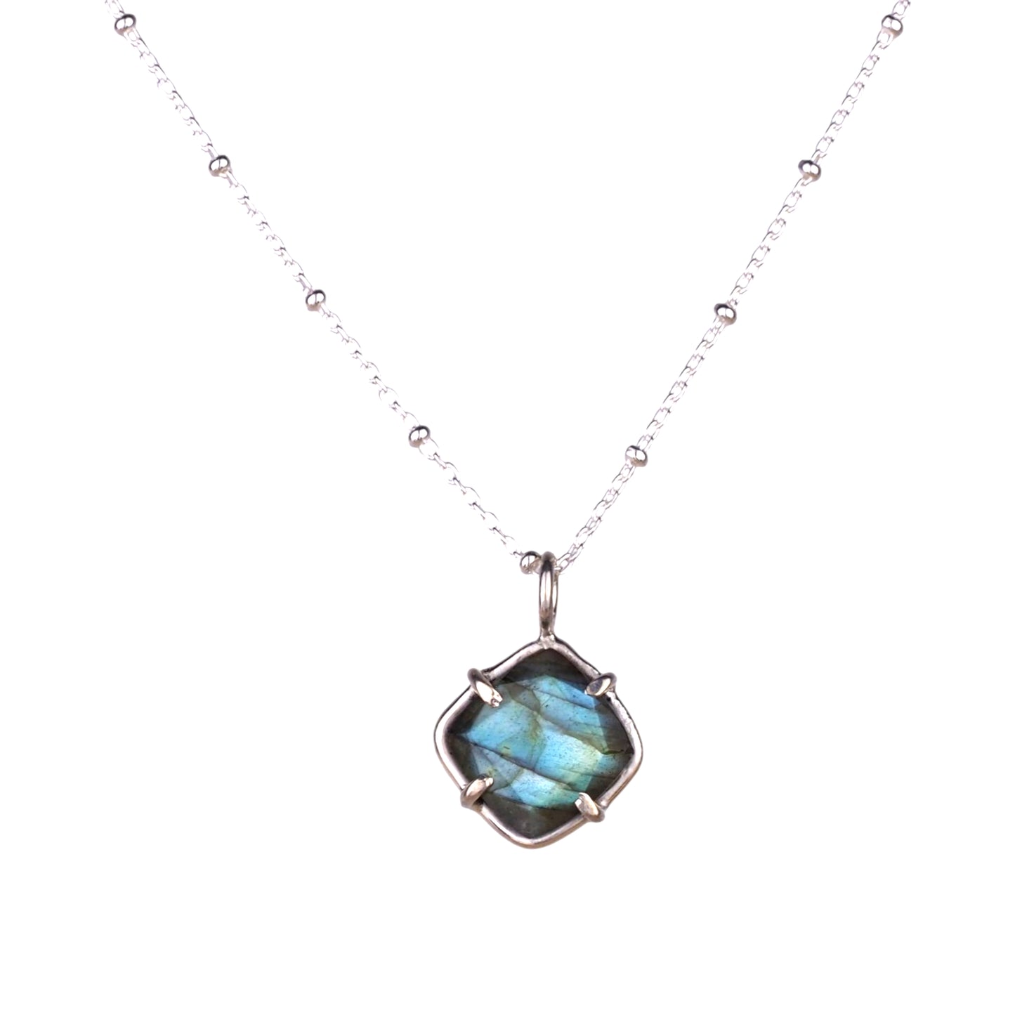 Blue Window Necklace