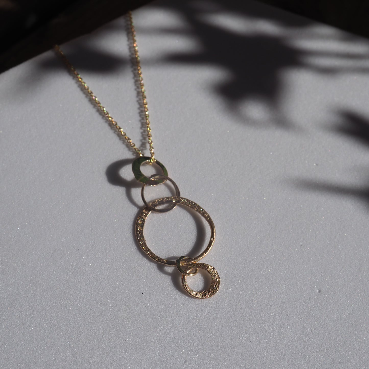 14k Star Dust Orbit Necklace