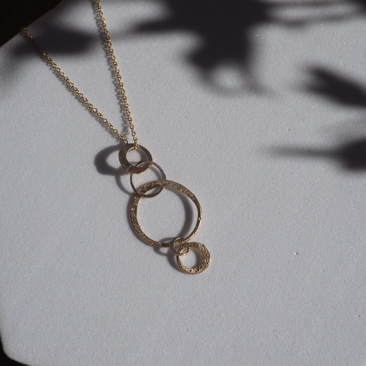 14k Star Dust Orbit Necklace