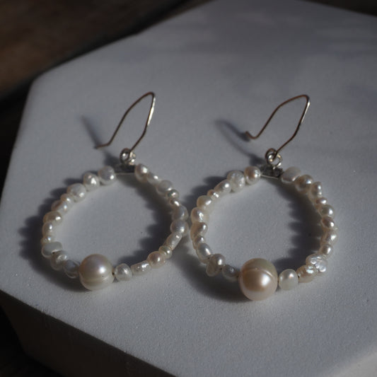 Pearl Hoops