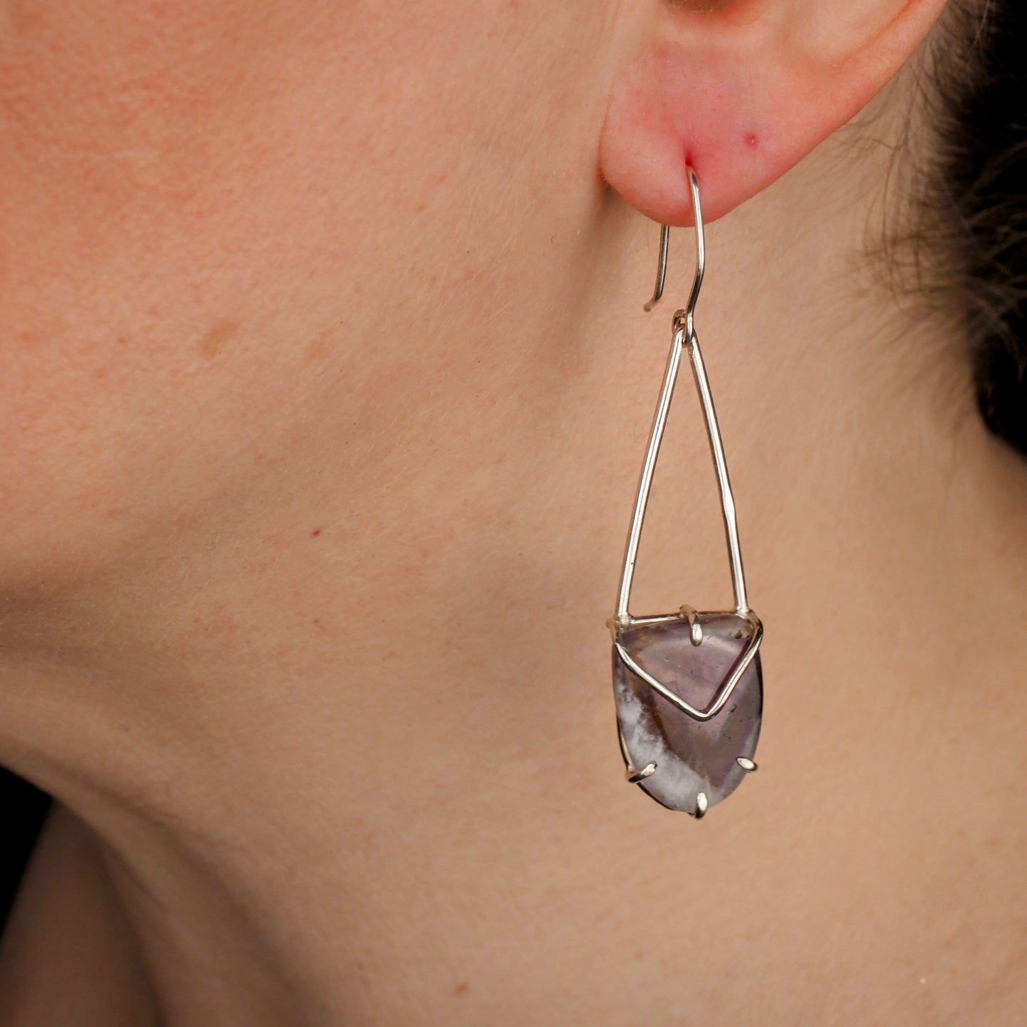 Amethyst Sigil Earrings
