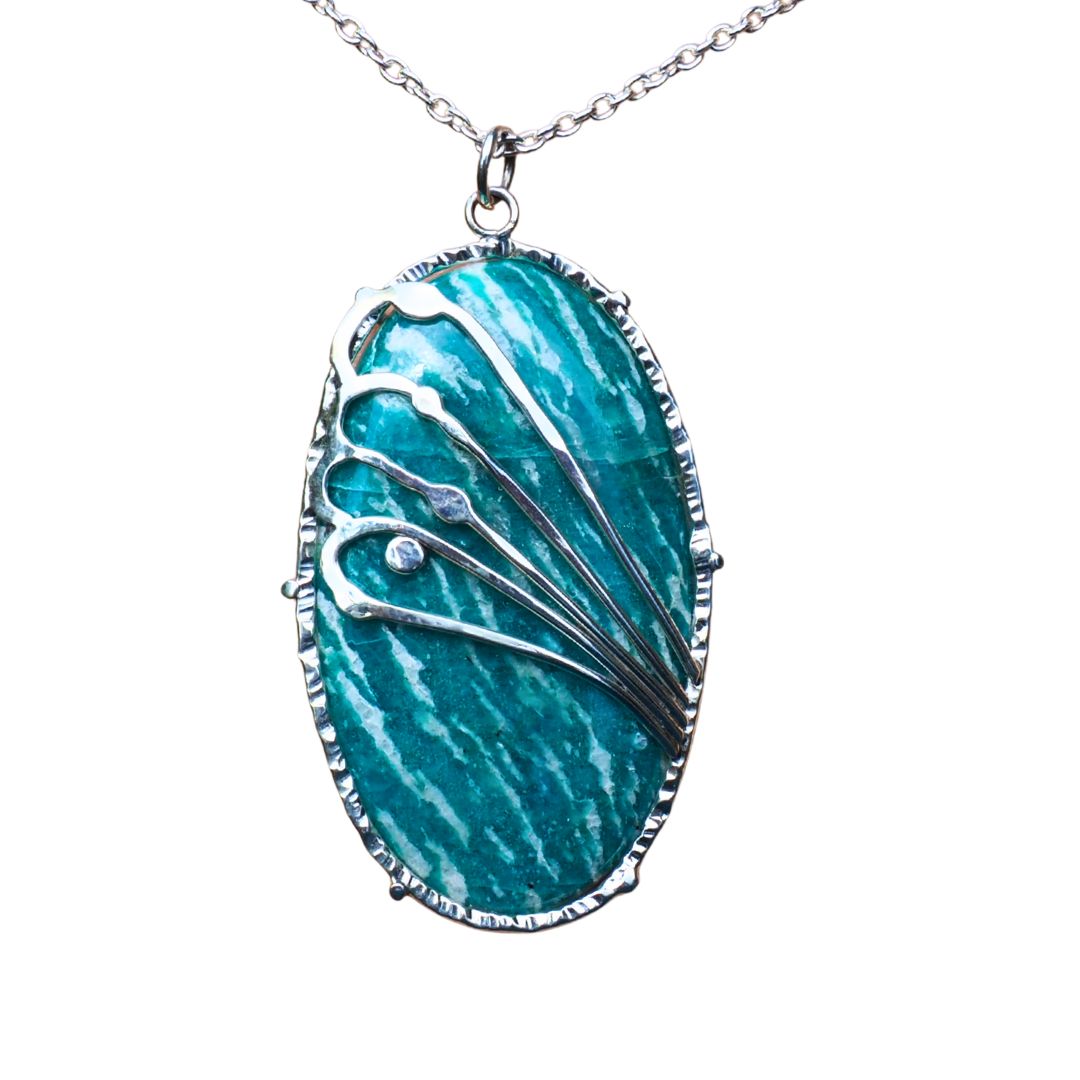 Art Nouveau Amazonite Necklace