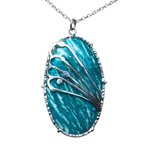 Art Nouveau Amazonite Necklace