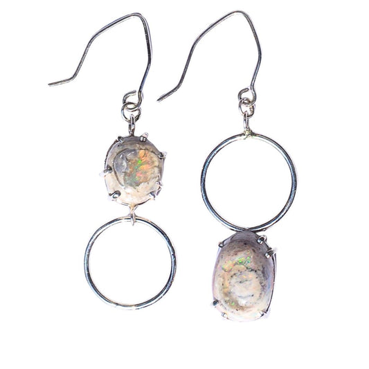 Celestial Boulder Opal Earrings