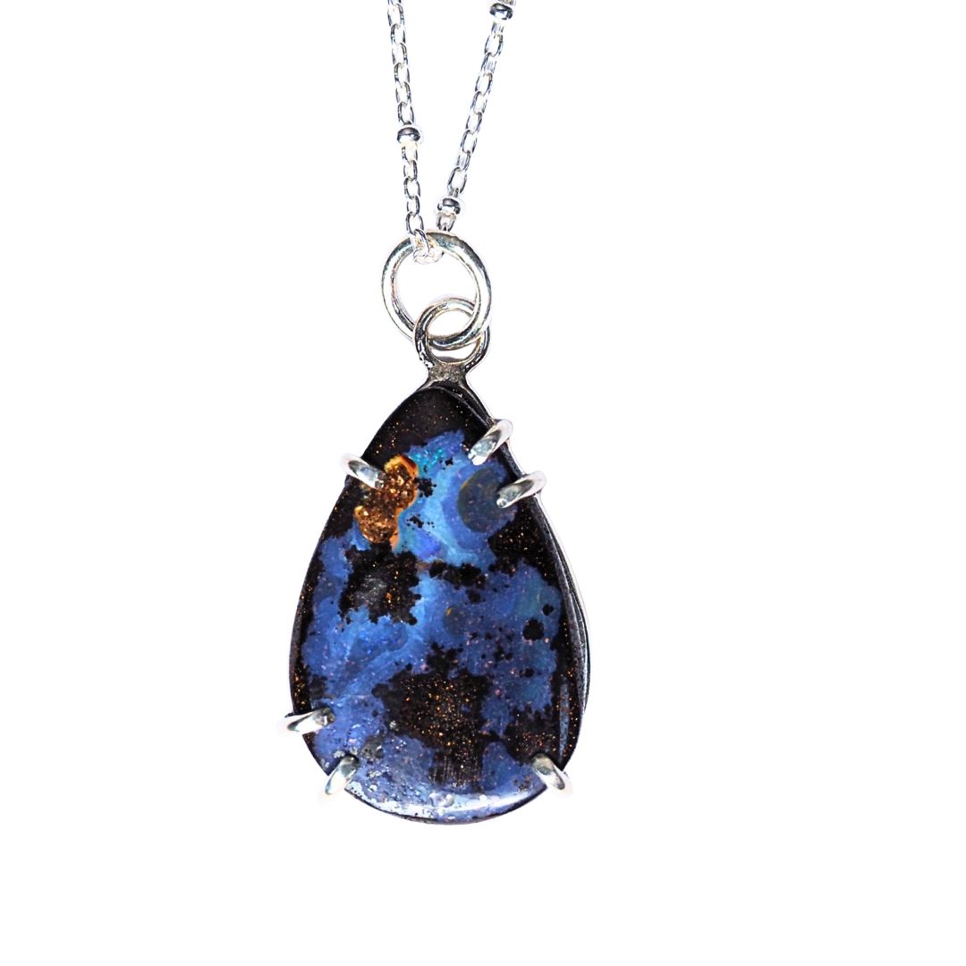 Australian Boulder Opal Necklace