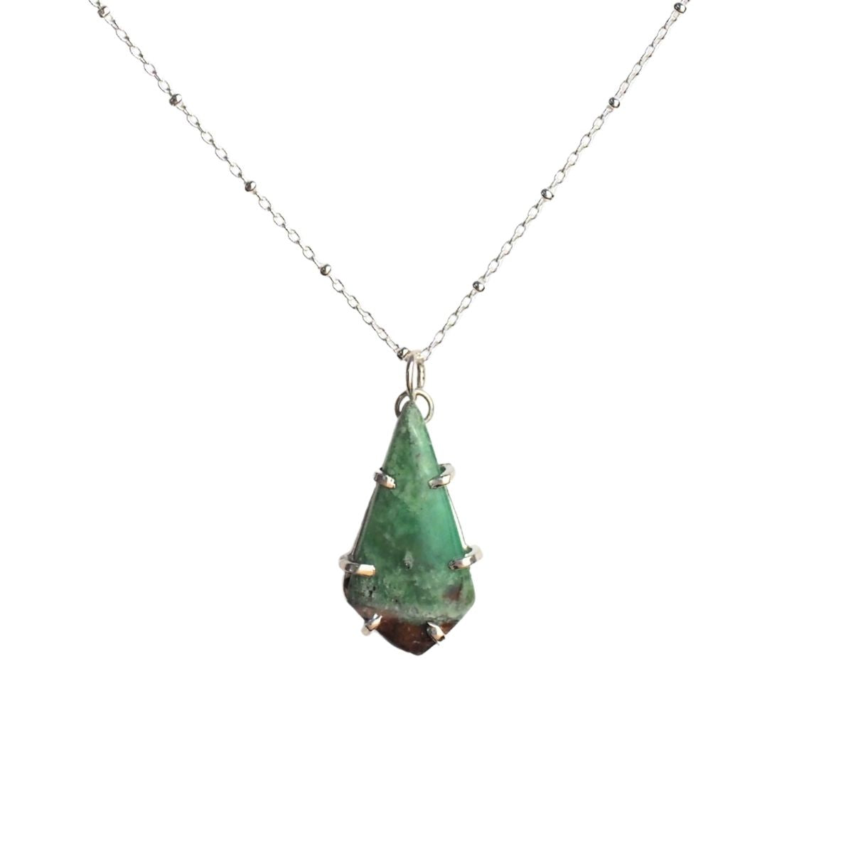 Chrysoprase Landscape Necklace