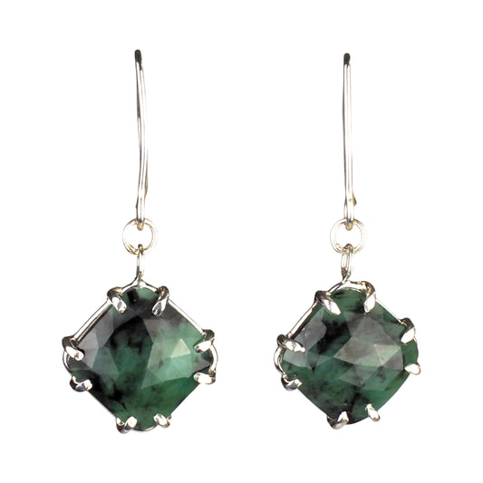 Shadowmoss Emerald Earrings