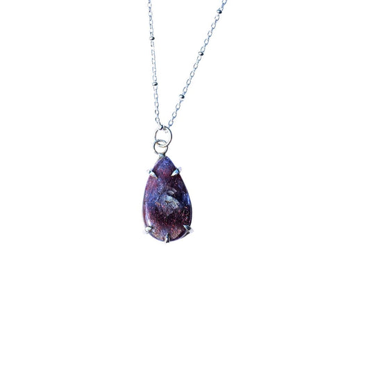 Petite Iolite Sunstone Necklace