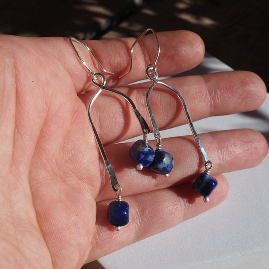 Lapis Mobile Earrings - Mettle by Abby