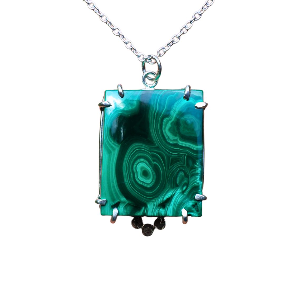 Malachite Window Necklace