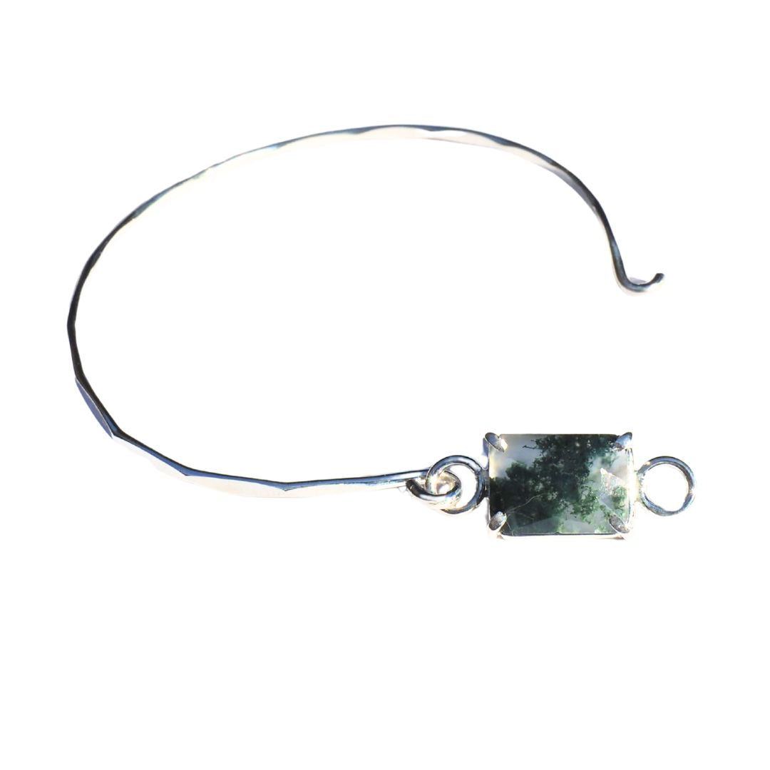 Moss Agate Hook Bracelet