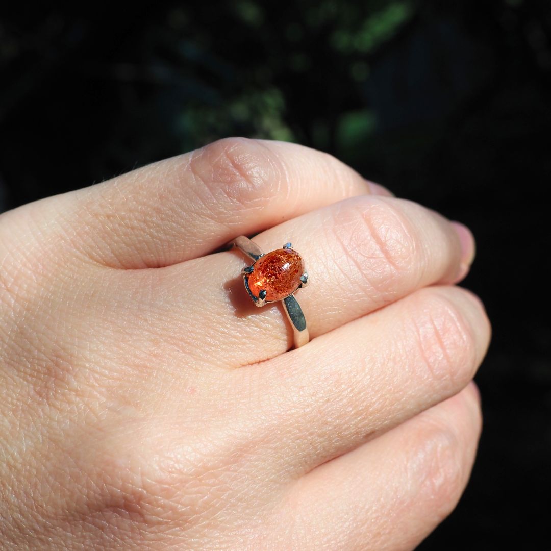 Petite Sunstone Ring