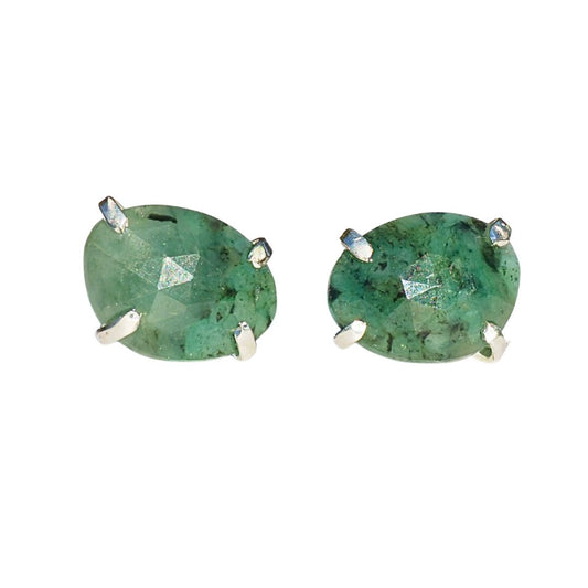 Spotted Emerald Studs