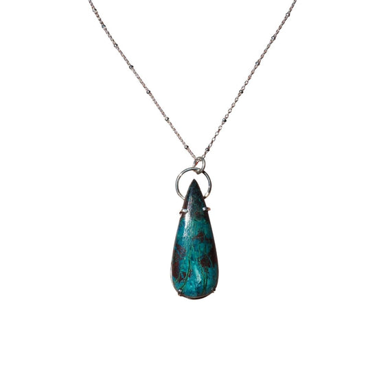 Shattuckite Drop Necklace