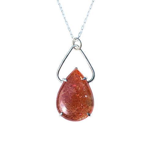 Sunstone Petal Necklace