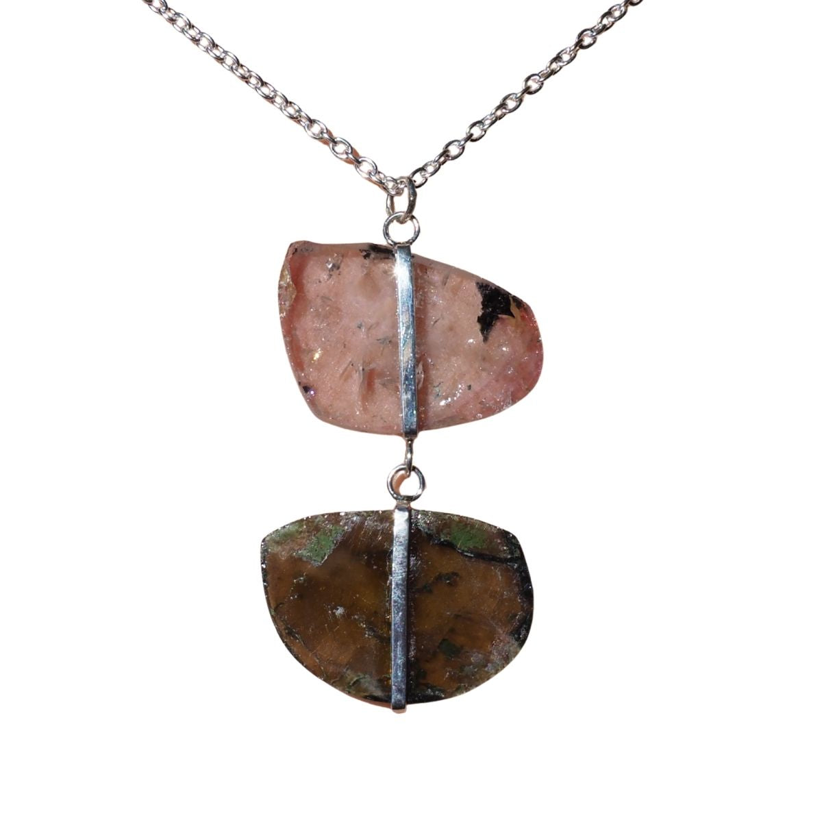 Tourmaline Slice Statement Necklace
