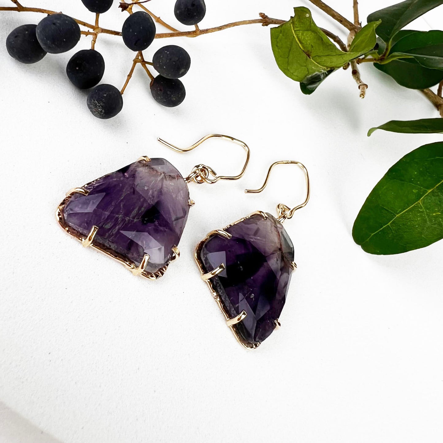 14k Amethyst Dream Earrings