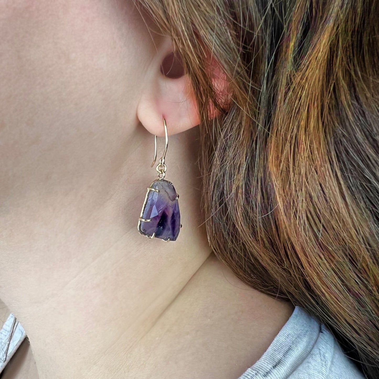 14k Amethyst Dream Earrings