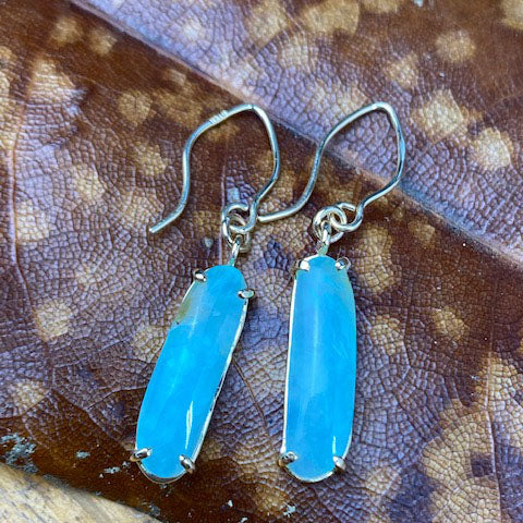 14k Peruvian Opal Earrings