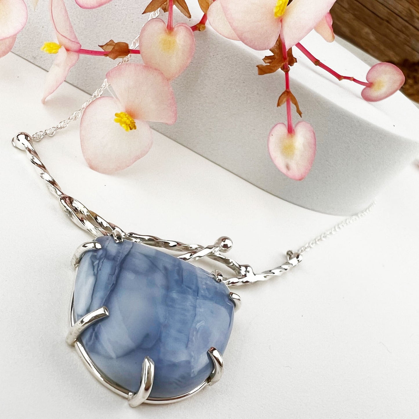 Blue Opal Forest Necklace