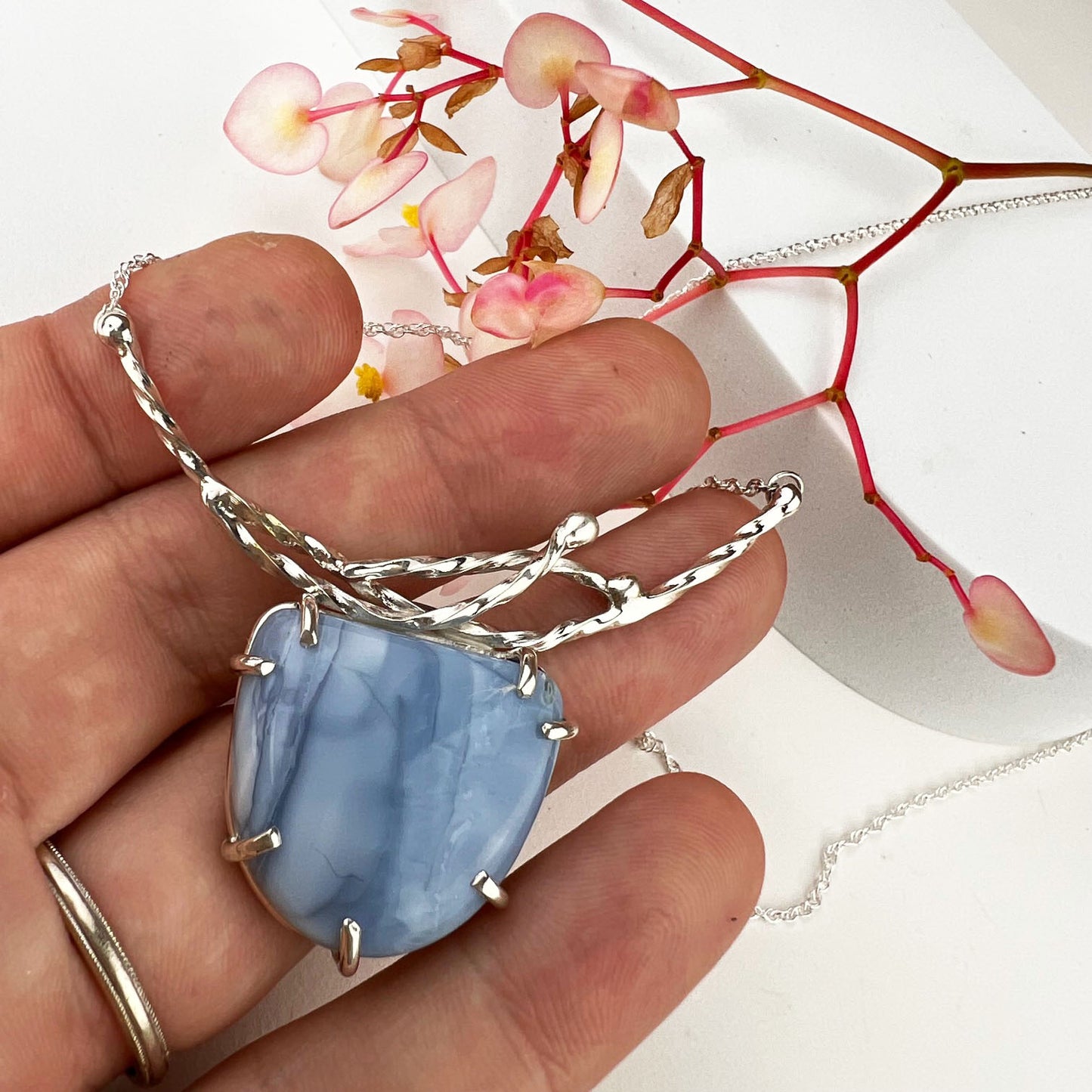 Blue Opal Forest Necklace