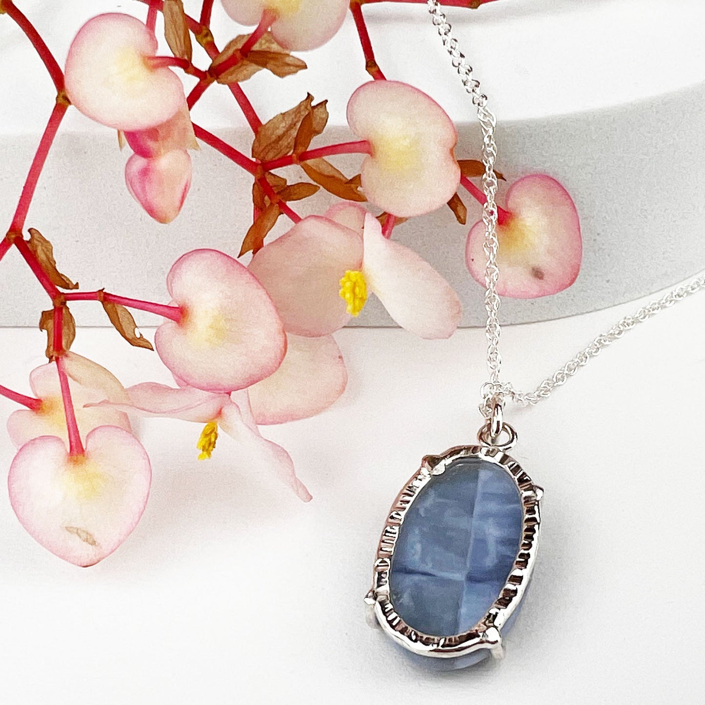 Blue Opal Point Necklace