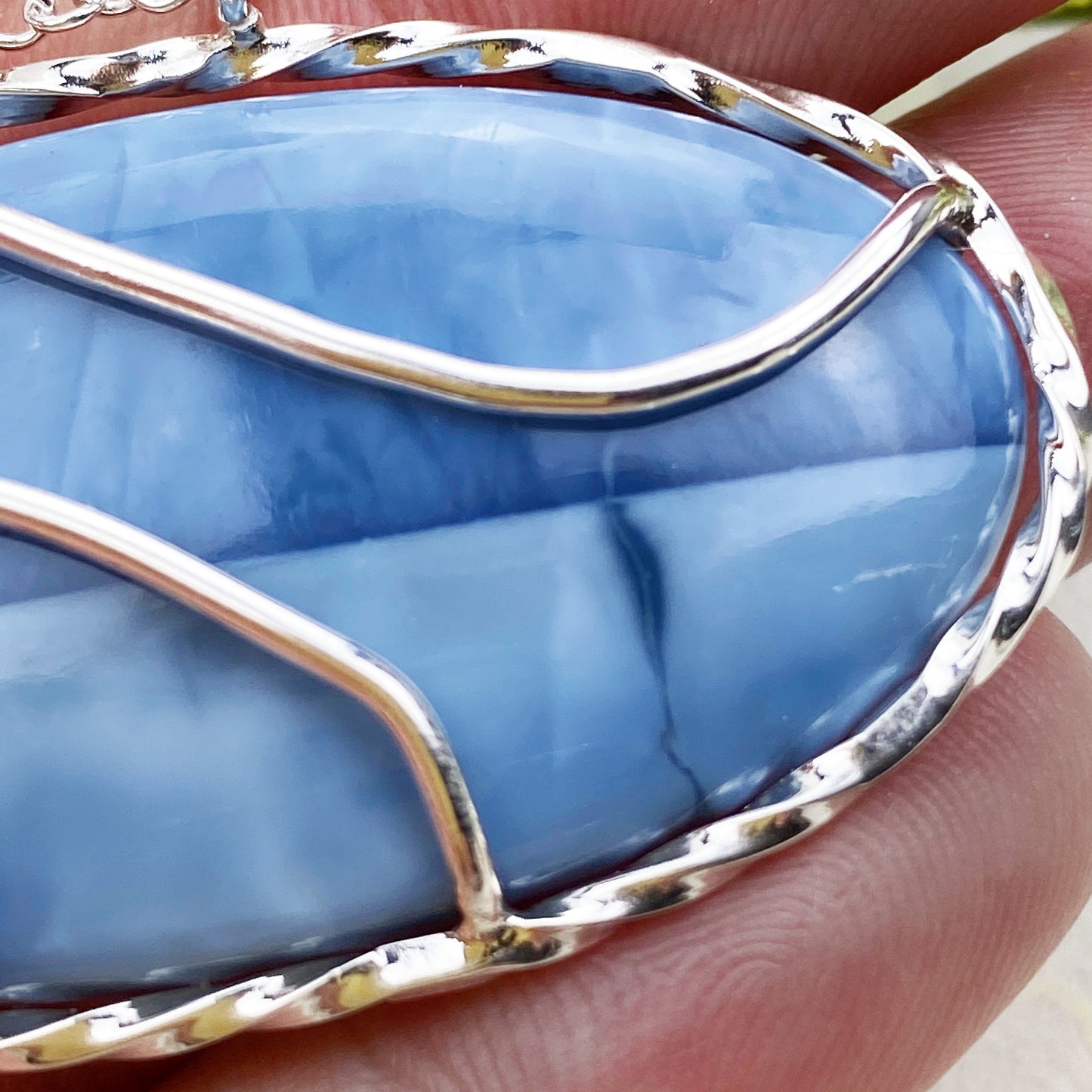 Blue Opal Winds Necklace