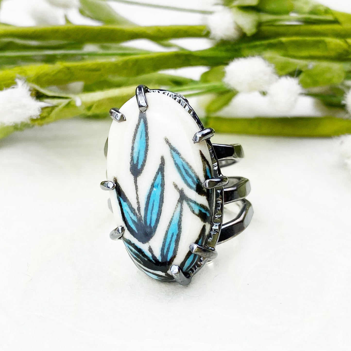 Blue Reed Ring