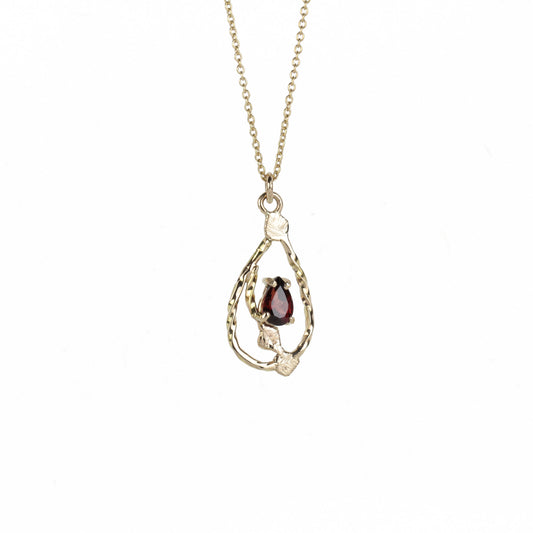 14k Garnet Necklace