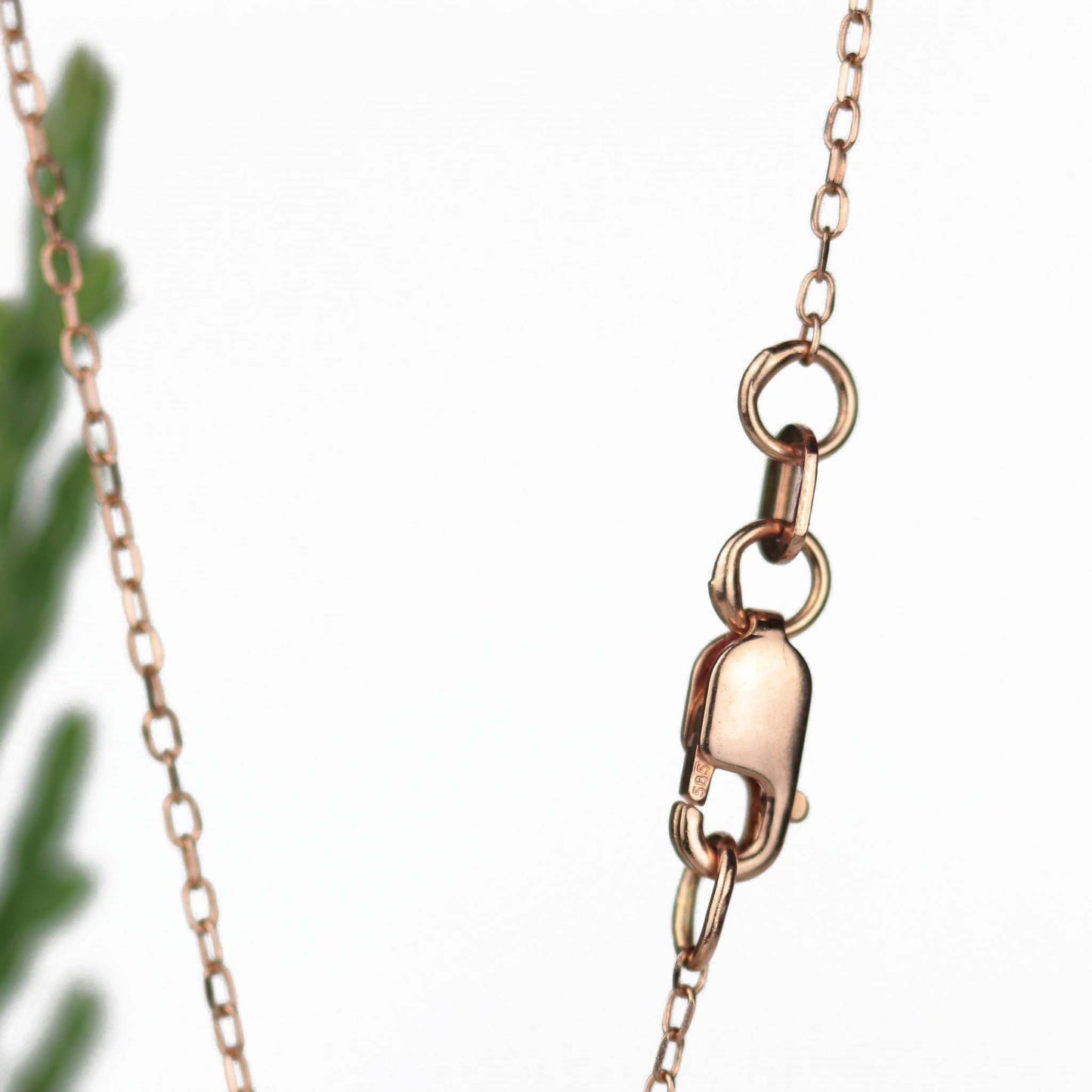 Sunstone Stardust Necklace 14k Rose Gold