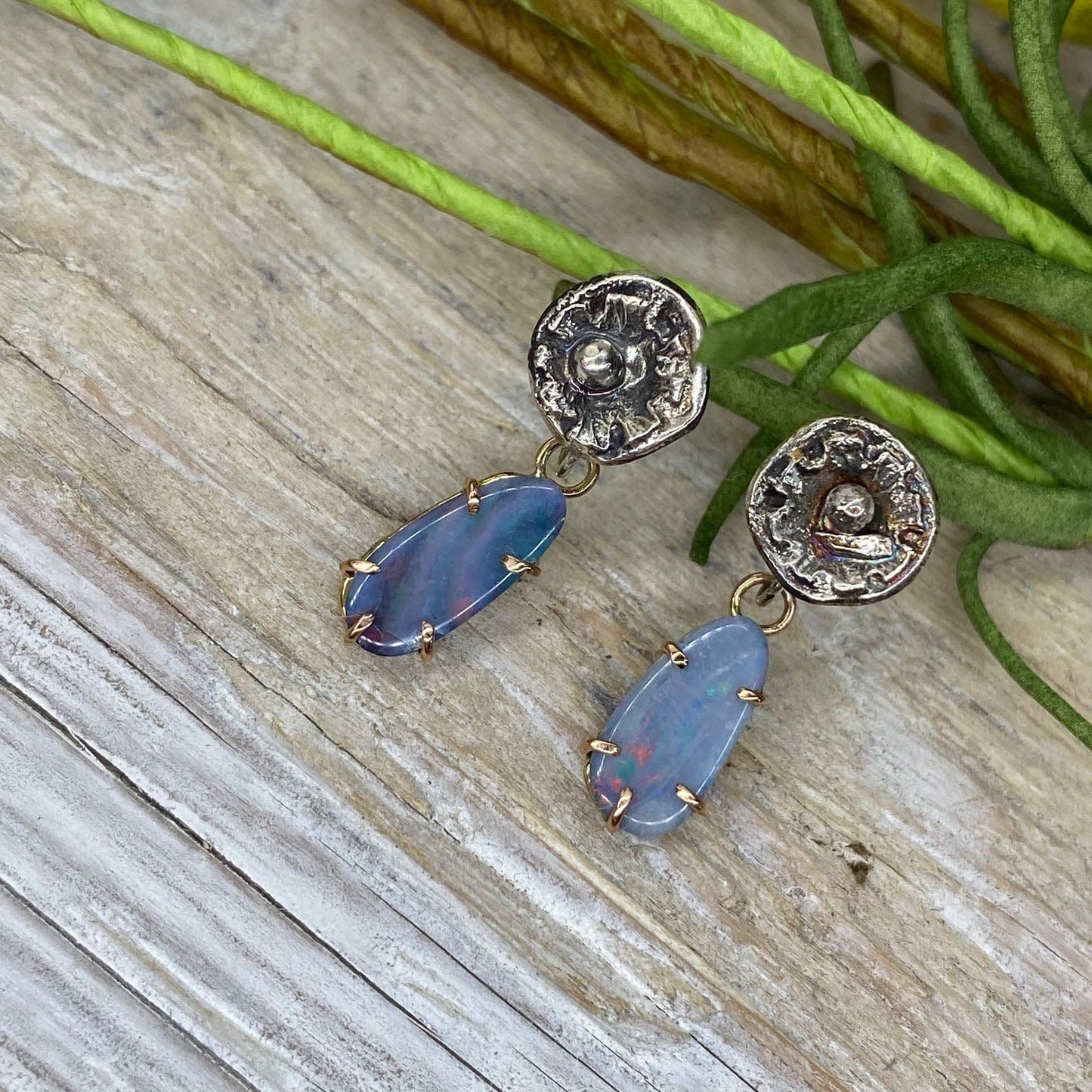 Opal Blossom Earrings