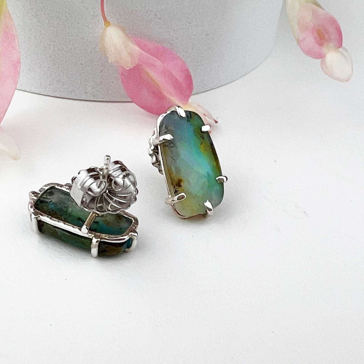 Peruvian Opal Studs