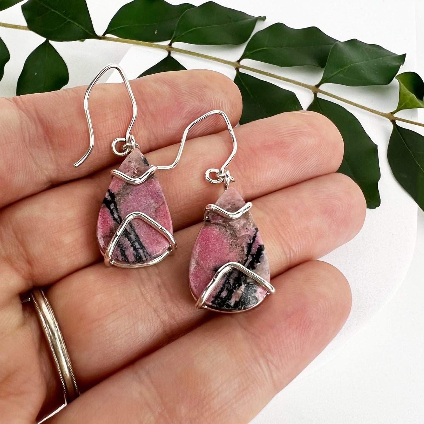 Rhodonite Winds Earrings