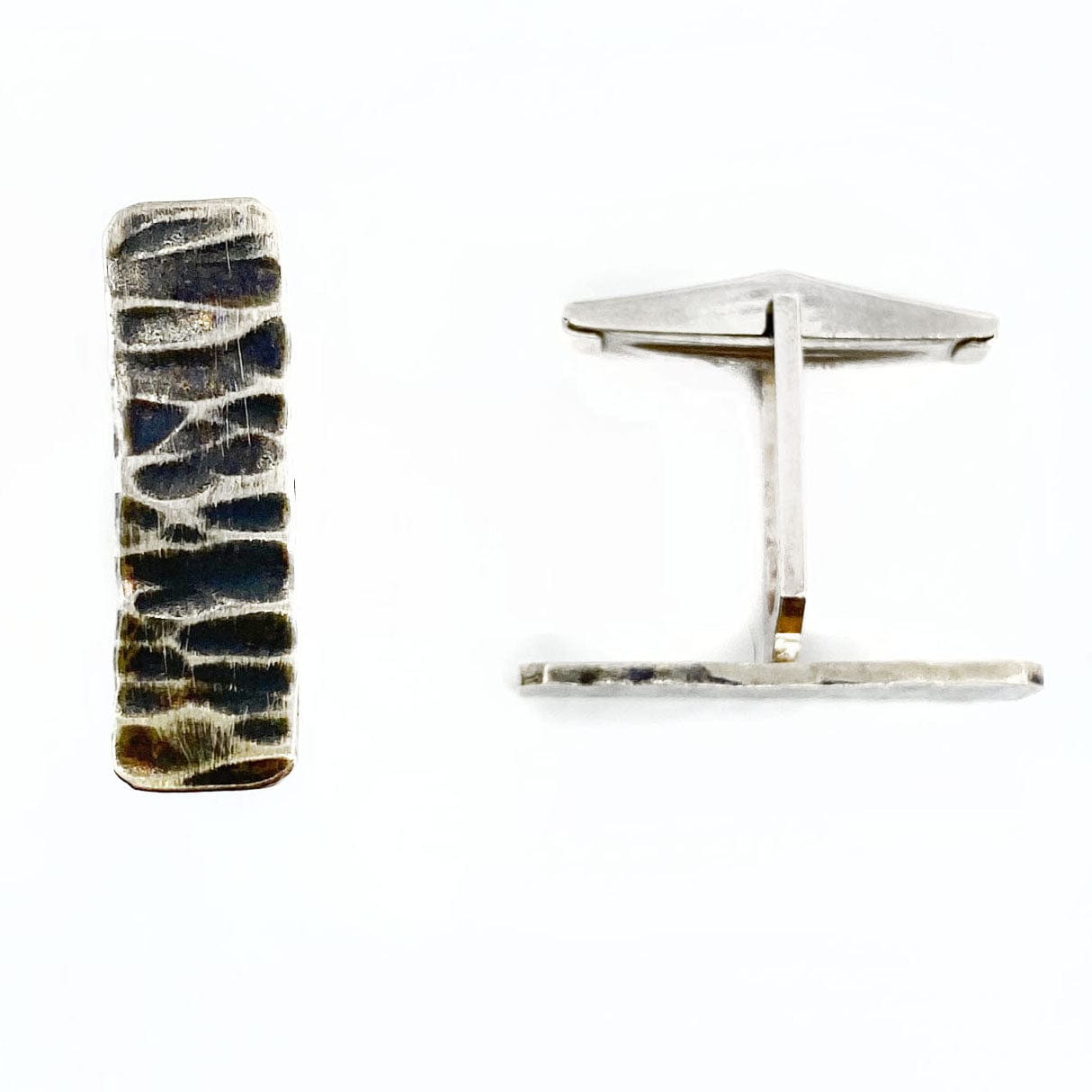 Rough and Tumble Silver Cuff Links
