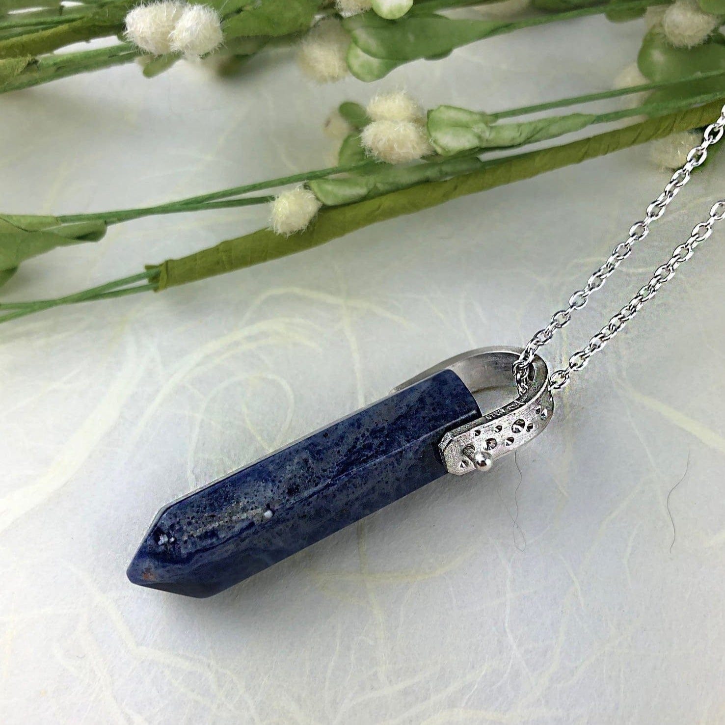 Sodalite Point Necklace - Mettle by Abby
