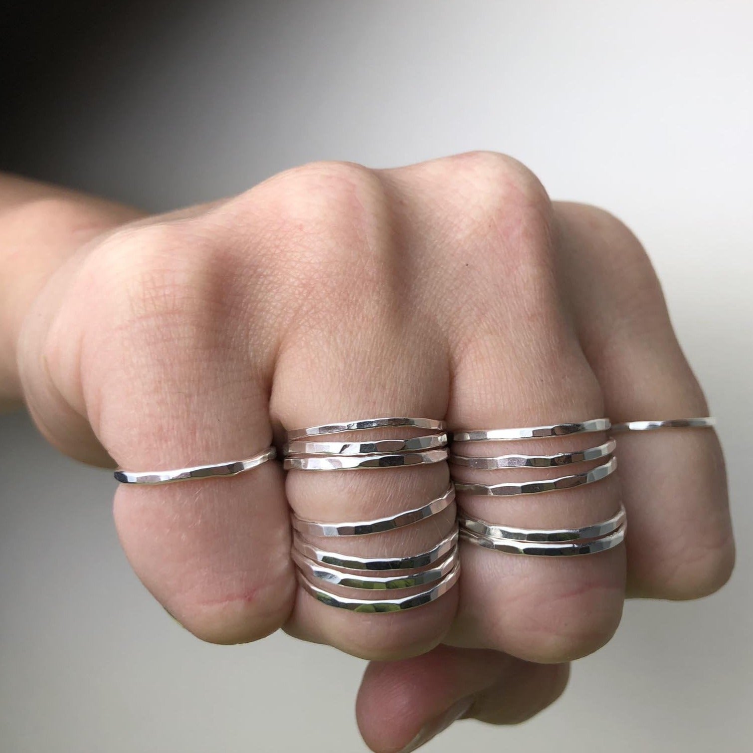3 Silver Bands - Mettle by Abby