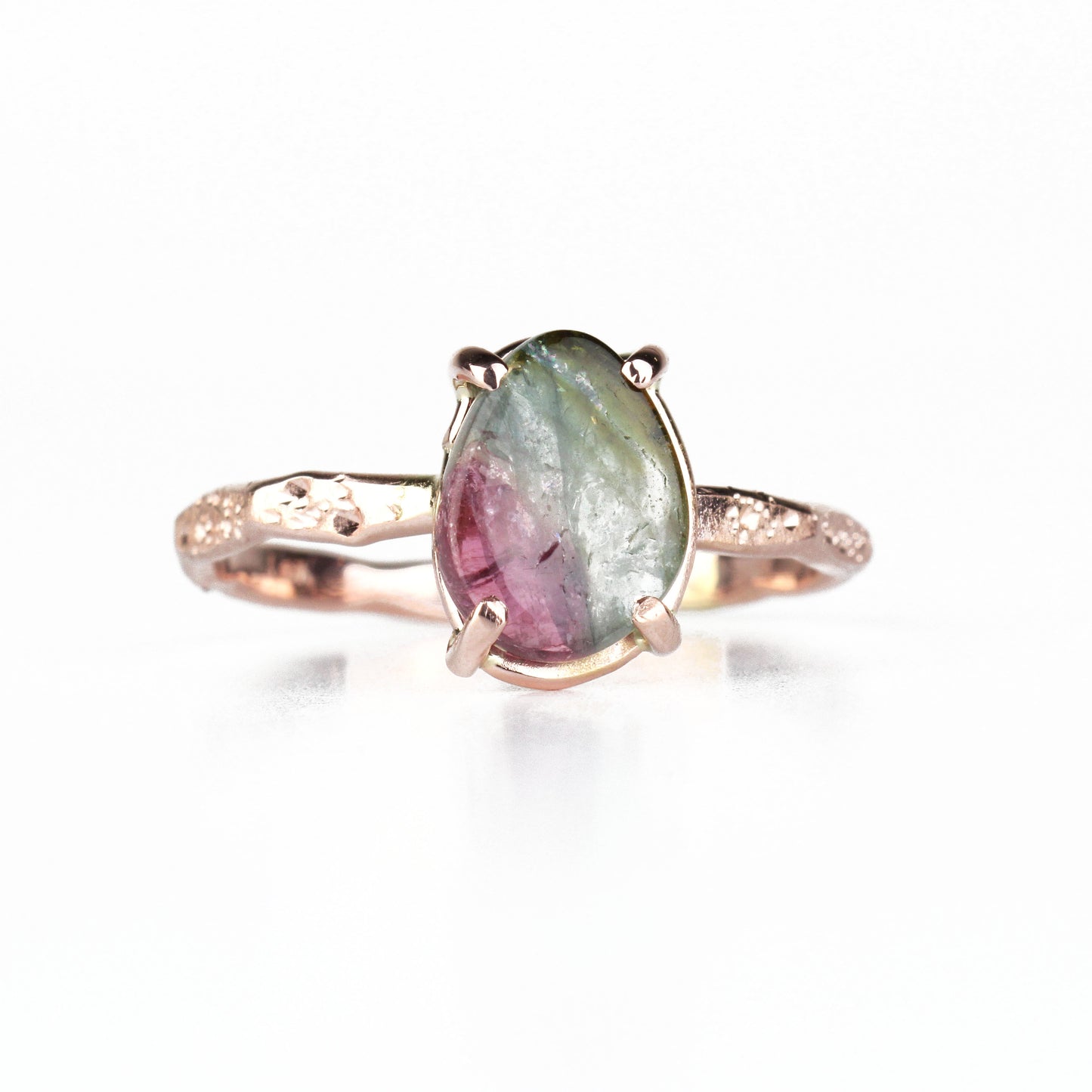 14k Watermelon Tourmaline Ring