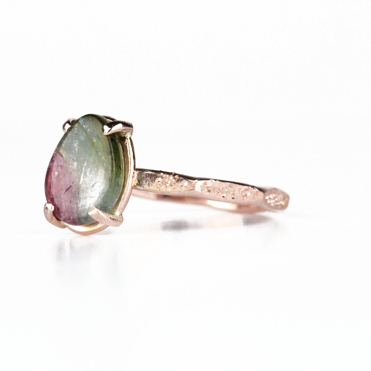 14k Watermelon Tourmaline Ring