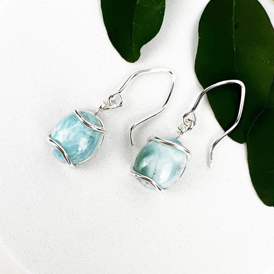 Larimar Wind Earrings - Mettle by Abby
