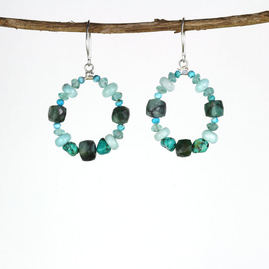 Viridian Hoops - Mettle by Abby